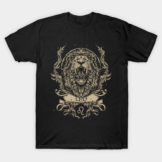 zodiac leo T-Shirt by artfery